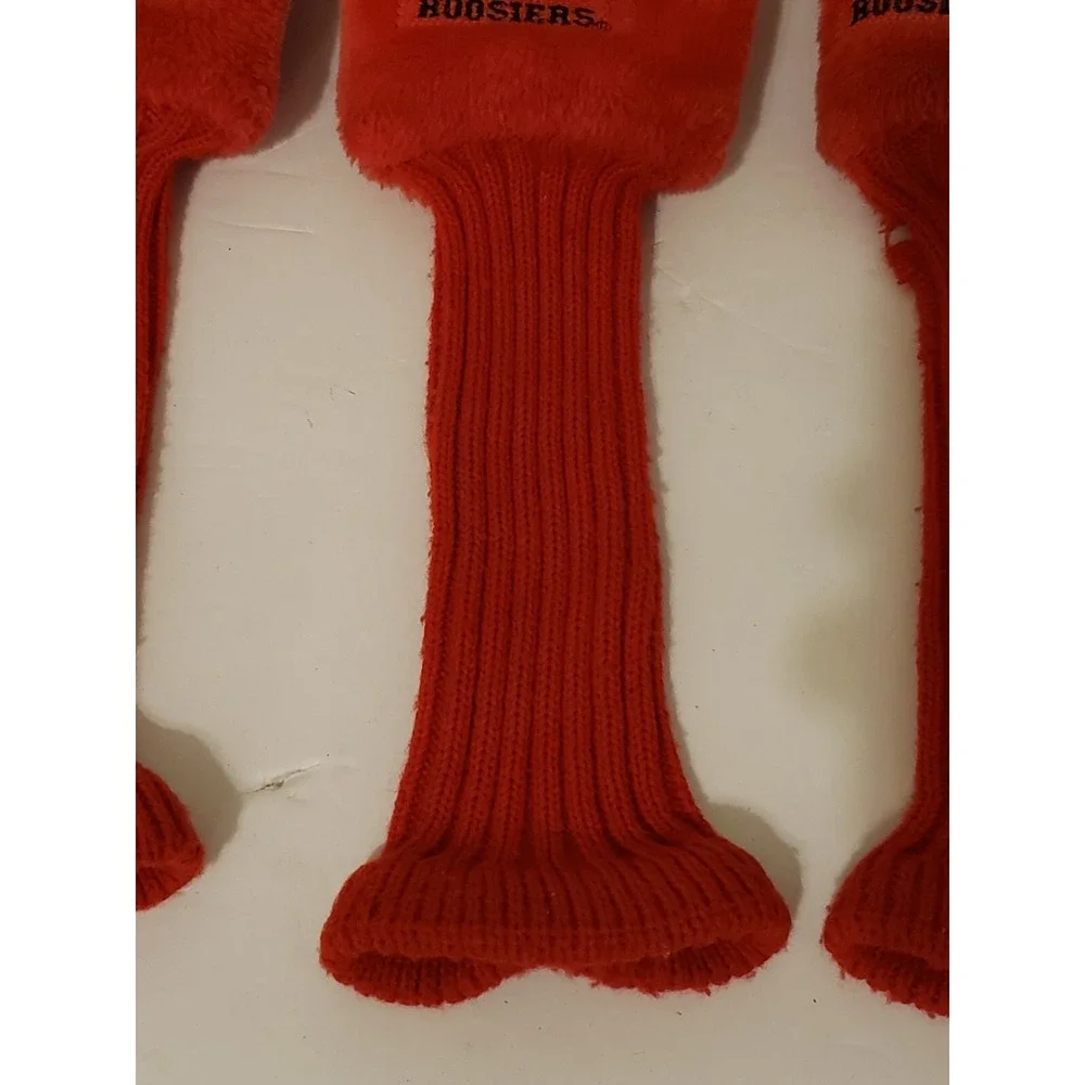 Indiania University Hoosiers Golf Club Head‎ Covers Lot Of 3 Red See Description